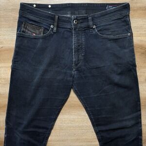 Diesel Denim Sweatpants Men 30 REBOOT-BLACK-TEPPHAR Slim Carrot Designer Modern